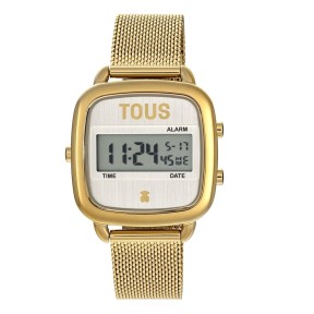 Reloj digital con brazalete de acero IPG dorado D-Logo New.   Ref. 3000129400