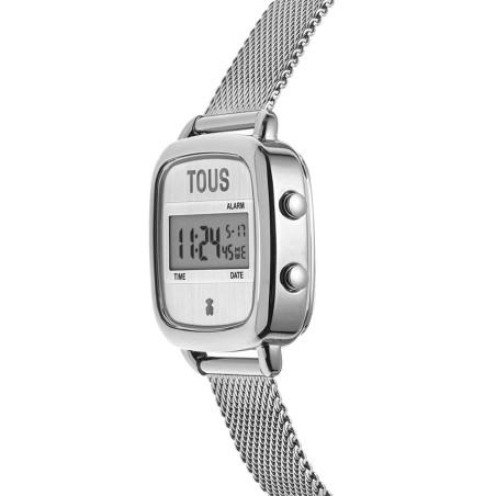 D-Logo New digital watch with steel bracelet
