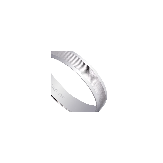 9 Kts white gold wedding band