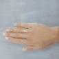 9 Kts white gold wedding band