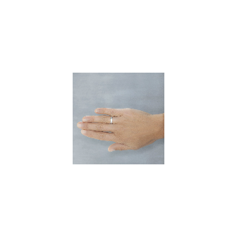 9 Kts white gold wedding band