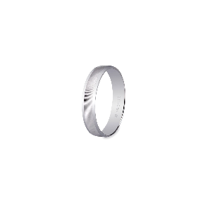 9 Kts white gold wedding band