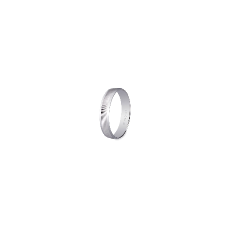 9 Kts white gold wedding band