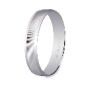 9 Kts white gold wedding band