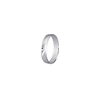 9 Kts white gold wedding band