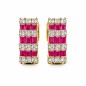 Ruby and diamonds earrings