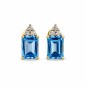 PENDIENTES DE TOPACIO AZUL Y DIAMANTES PENDIENTES DE TOPACIO AZUL Y DIAMANTES