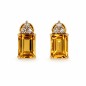 PENDIENTES DE TOPACIO CITRINO Y DIAMANTES PENDIENTES DE TOPACIO CITRINO Y DIAMANTES