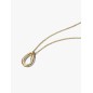 Organic-Shaped Necklace with Set Gemstones