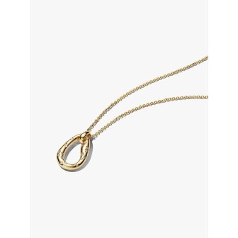 Organic-Shaped Necklace with Set Gemstones.  364666C01