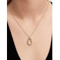 Organic-Shaped Necklace with Set Gemstones