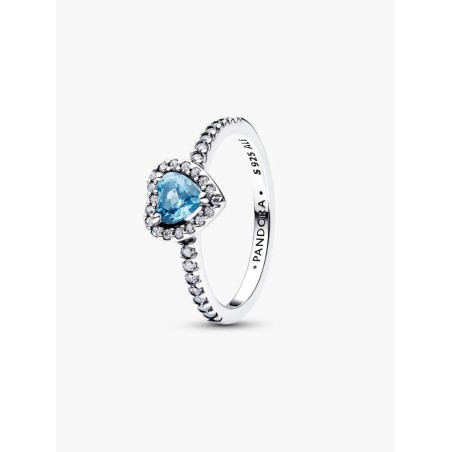 Blue Raised Heart Ring. 198421C10