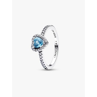Blue Raised Heart Ring. 198421C10