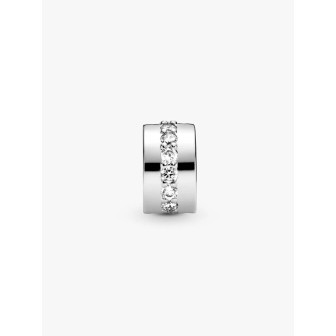 Transparent Sparkling Row Clip Charm
