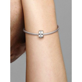 Transparent Sparkling Row Clip Charm