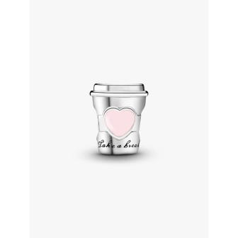 Sterling silver ‘Drink to Go’ charm. 797185EN160