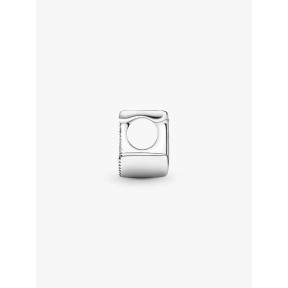 Sterling silver charm featuring the letter J