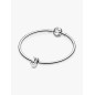 Sterling silver charm featuring the letter J