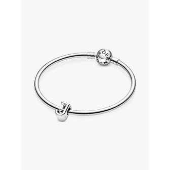 Sterling silver charm featuring the letter J