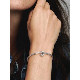Sterling silver charm featuring the letter J