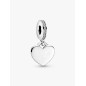 Engravable Heart Pendant Charm
