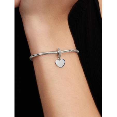 Engravable Heart Pendant Charm