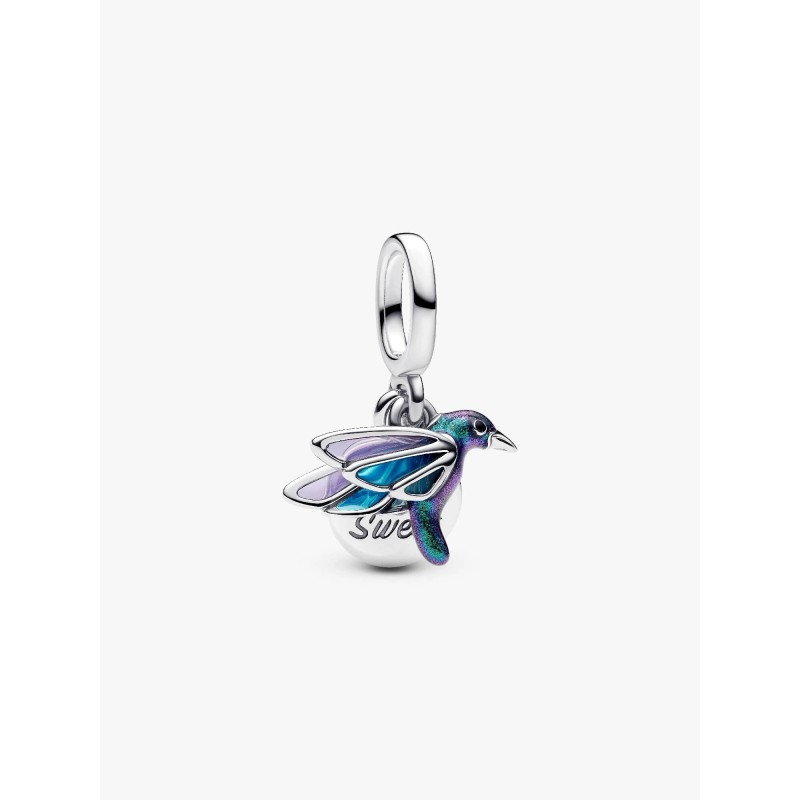 Double Hummingbird Pendant Charm