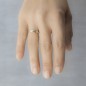 ALIANZA DE BODA DOS OROS 3MM DISEÑO EN ESPIGA