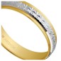 WEDDING RING BICOLOR 4MM FACETED
