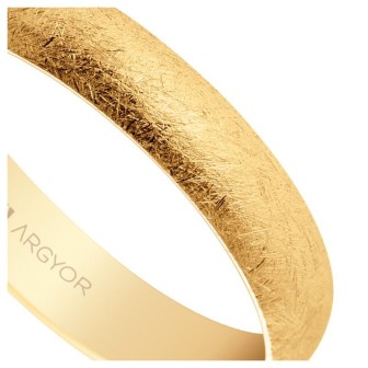 ALIANZA DE BODA ORO ACABADO HIELO 4MM