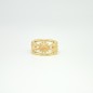 18 kts yellow gold ring with 3 sun