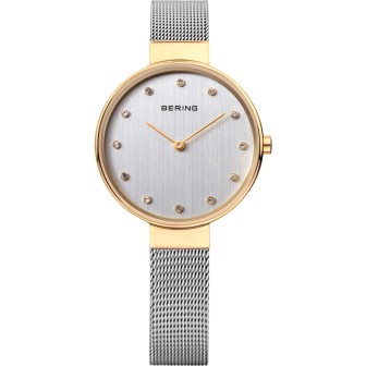 BERING WOMEN'S WATCH MILANESE SILVER