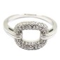 Anillo de Plata de Ley con Baño de Rodio y circonitas Anillo de Plata de Ley con Baño de Rodio y circonitas