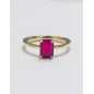 SORTIJA ORO 18KT CON RUBI