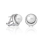 PENDIENTES MARGO EN PLATA Y PERLAS