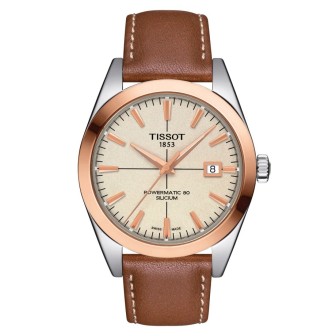 TISSOT GENTLEMAN POWERMATIC 80 SILICIUM SOLID 18K GOLD BEZEL