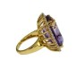 Sortija de Ametrina y diamantes montado en oro amarillo 18 cts.