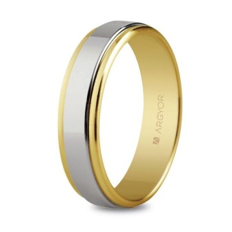 ALIANZA ORO BICOLOR 5MM