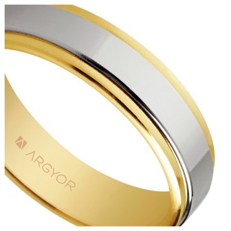 ALIANZA ORO BICOLOR 5MM