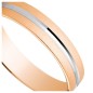 ALIANZA ORO ROSA BICOLOR TEXTURIZADA 4MM