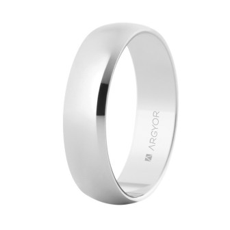 ALIANZA CLASICA DE ORO BLANCO DE 5MM