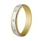 ALIANZA BICOLOR ORO Y DIAMANTES 5MM ALIANZA BICOLOR ORO Y DIAMANTES 5MM