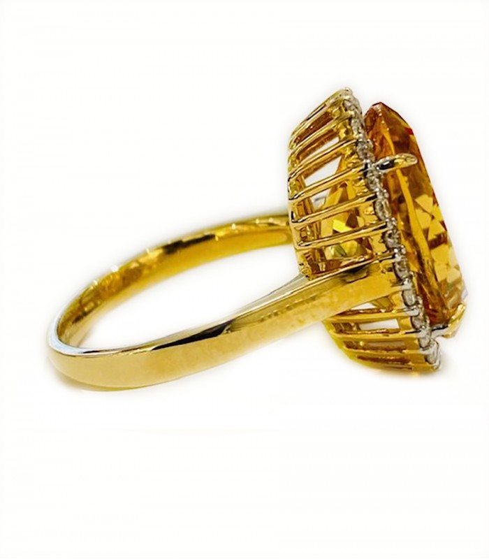 Kay Outlet Citrine & White Topaz Ring Sterling Silver | Hamilton Place