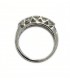18 kts white gold ring with diamonds