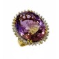 Sortija de Ametrina y diamantes montado en oro amarillo 18 cts.