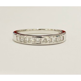 Sortija alianza de diamantes