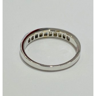 Sortija alianza de diamantes