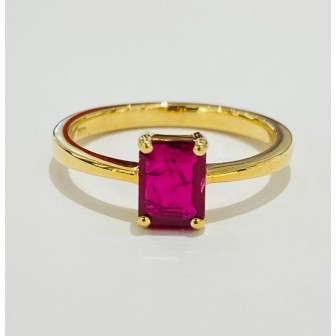 SORTIJA ORO 18KT CON RUBI