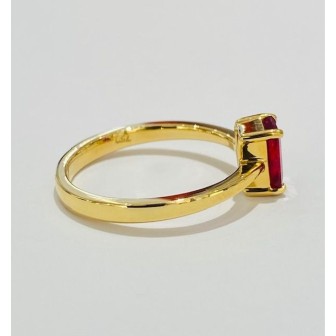 SORTIJA ORO 18KT CON RUBI