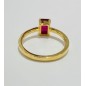 18KT GOLD RING WITH RUBY